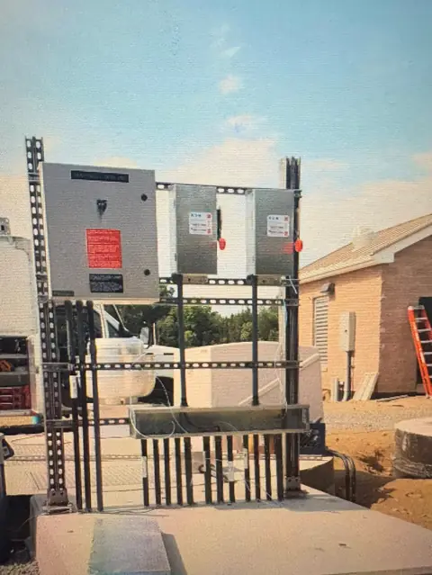 Commercial service equipment rack, DawnStar Electrical, Northern Colorado